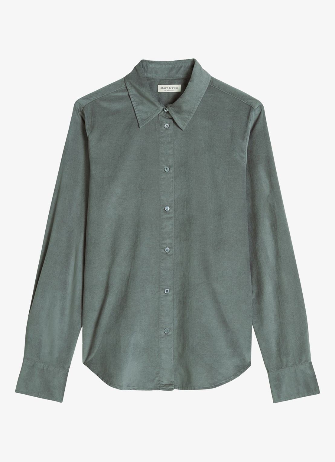 Marc O'Polo Blouse in lyocellblend  - voorkant 4 blauwgrijs