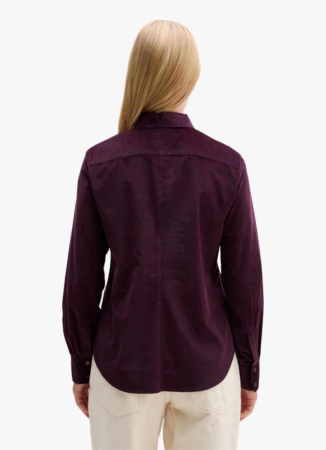 Marc O'Polo Blouse in lyocellblend  - achterkant paars