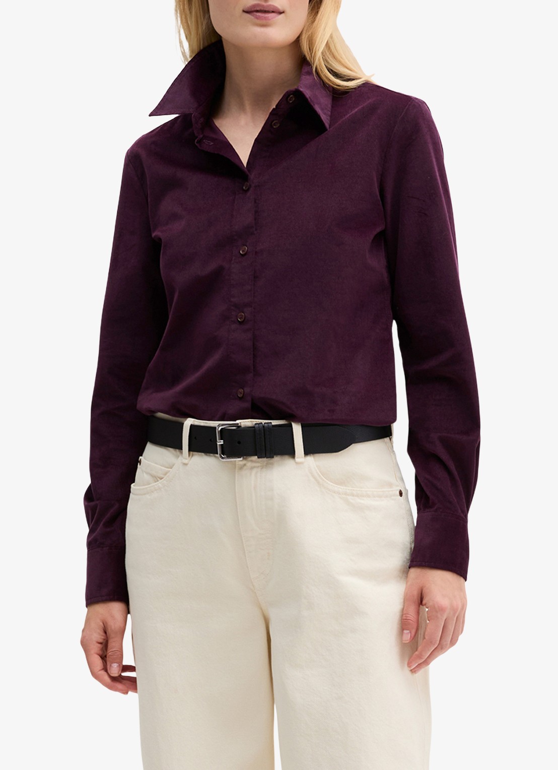 Marc O'Polo Blouse in lyocellblend  - detail 2 paars