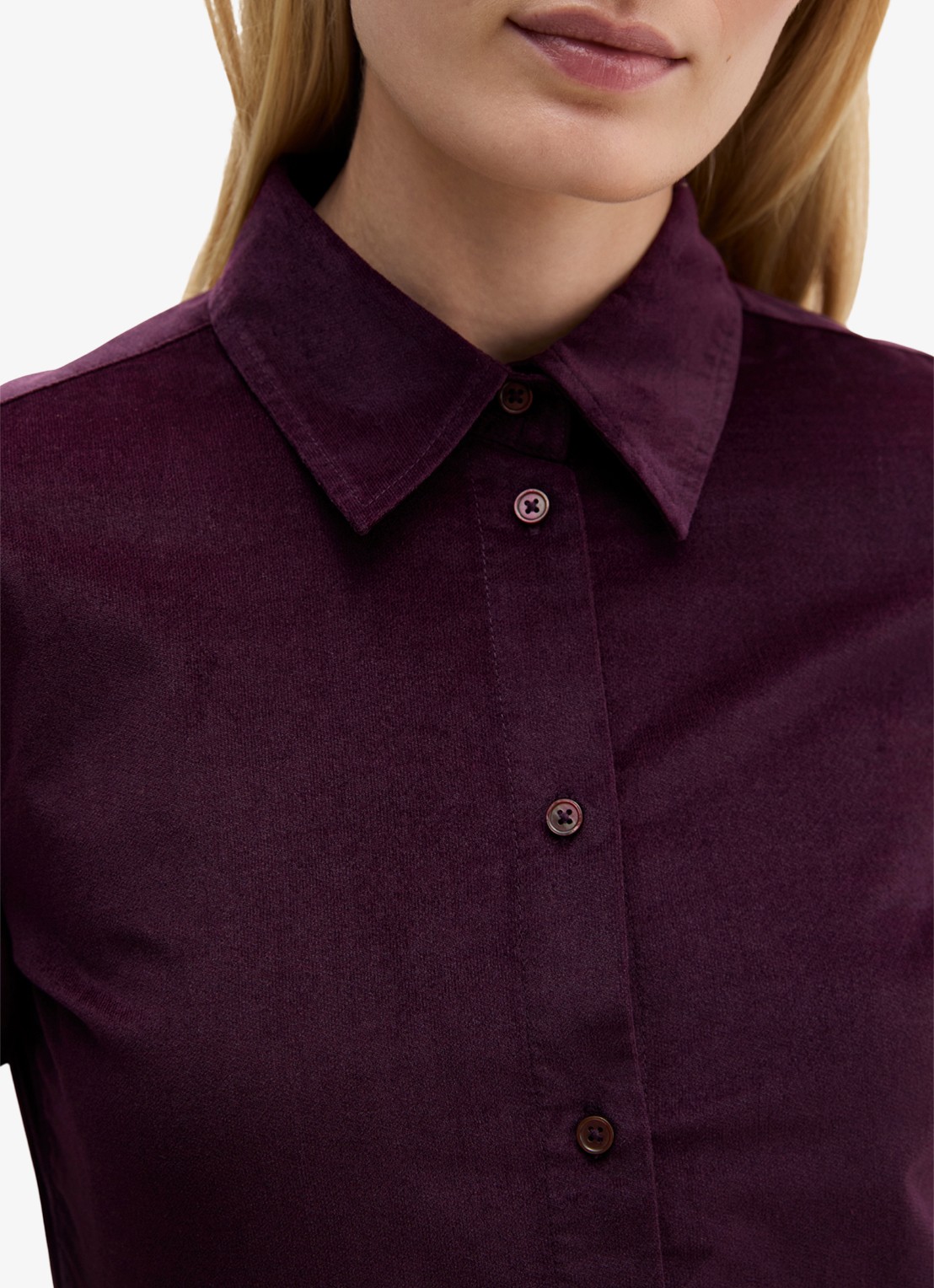 Marc O'Polo Blouse in lyocellblend  - detail 3 paars