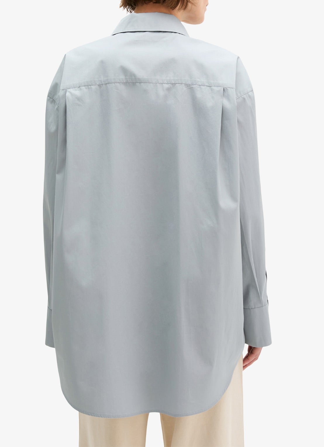 Marc O'Polo Blouse met borstzak - achterkant grijs