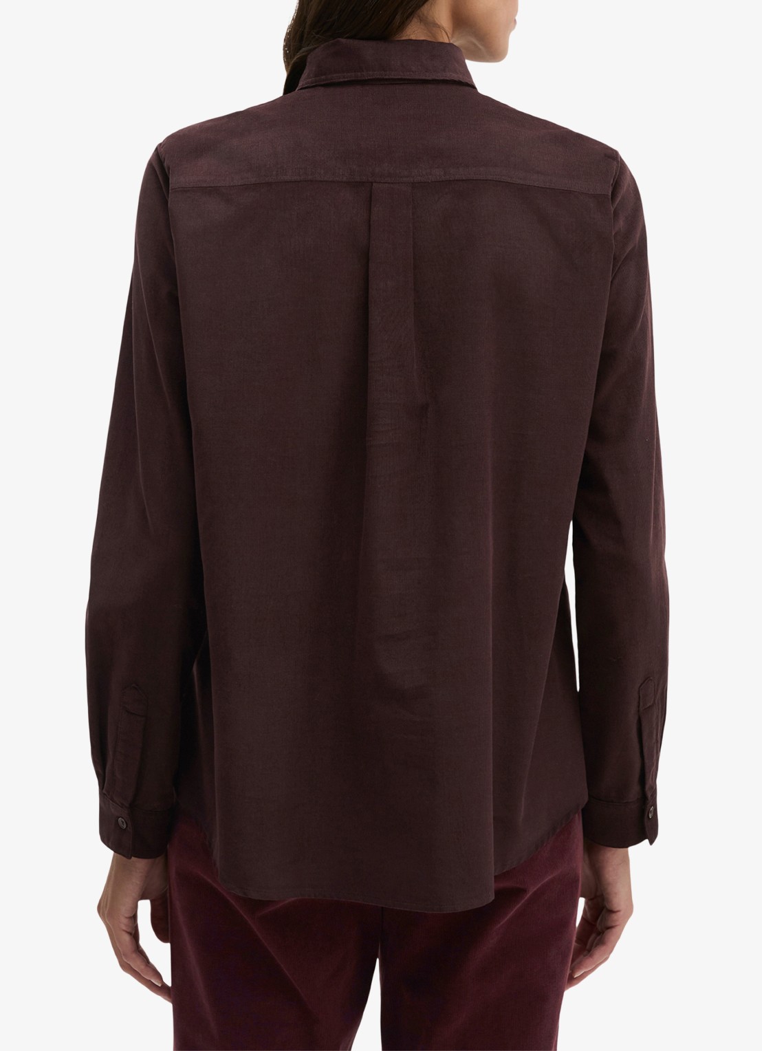 Marc O'Polo Blouse met kraag - achterkant 5 aubergine