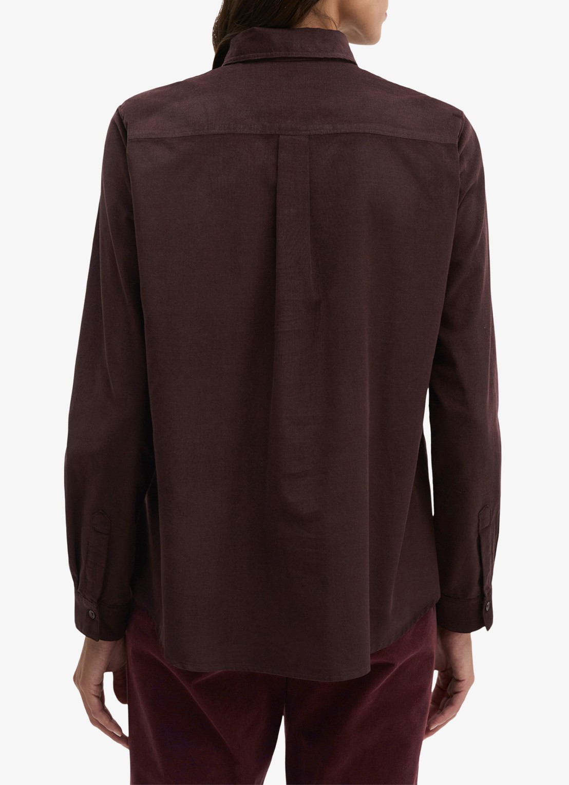 Marc O'Polo Blouse met kraag - achterkant 3 aubergine