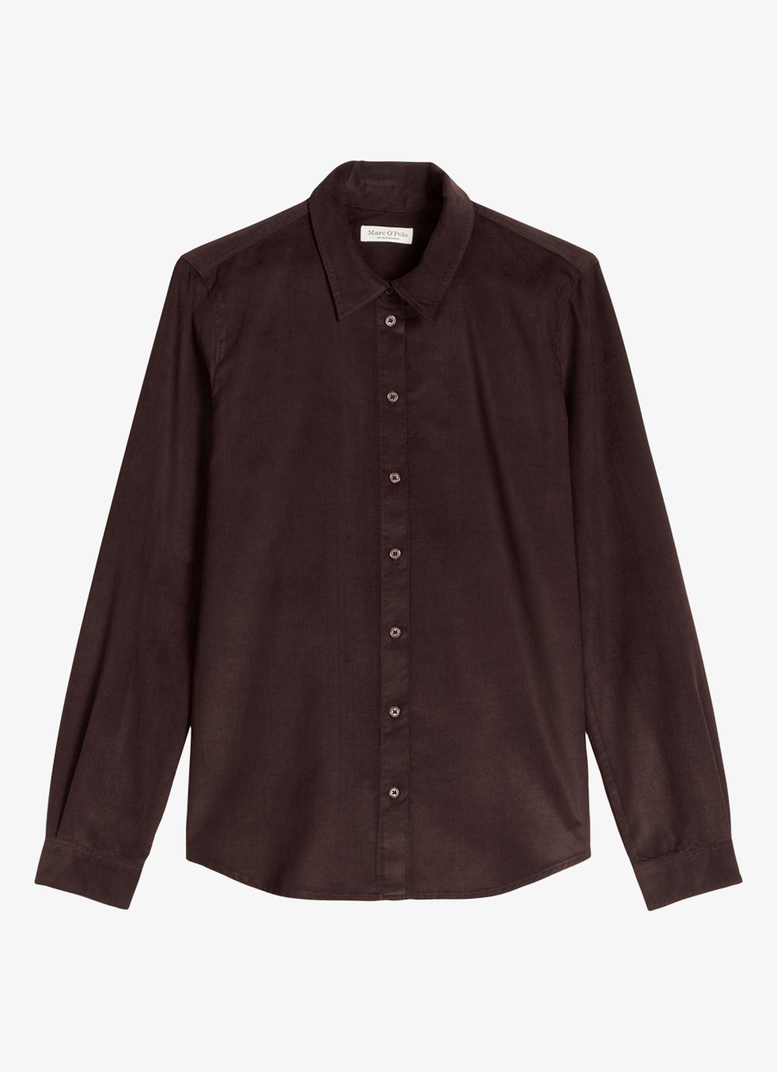 Marc O'Polo Blouse met kraag - voorkant aubergine