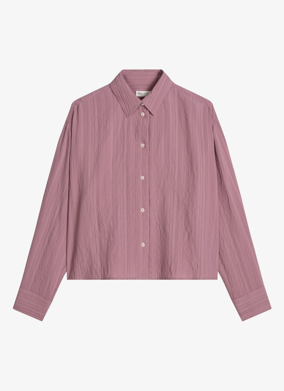 Marc O'Polo Blouse met structuur  - voorkant 4 roze