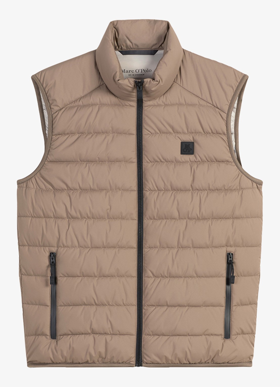 Marc O'Polo Bodywarmer met ritszakken - voorkant 2 lichtbruin