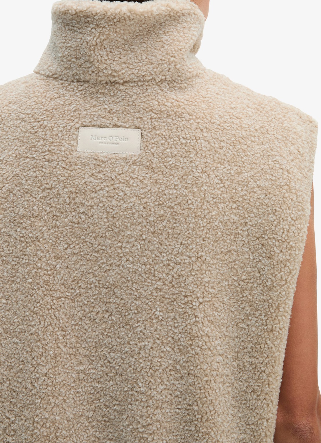 Marc O'Polo Bodywarmer van teddy - detail 5 beige