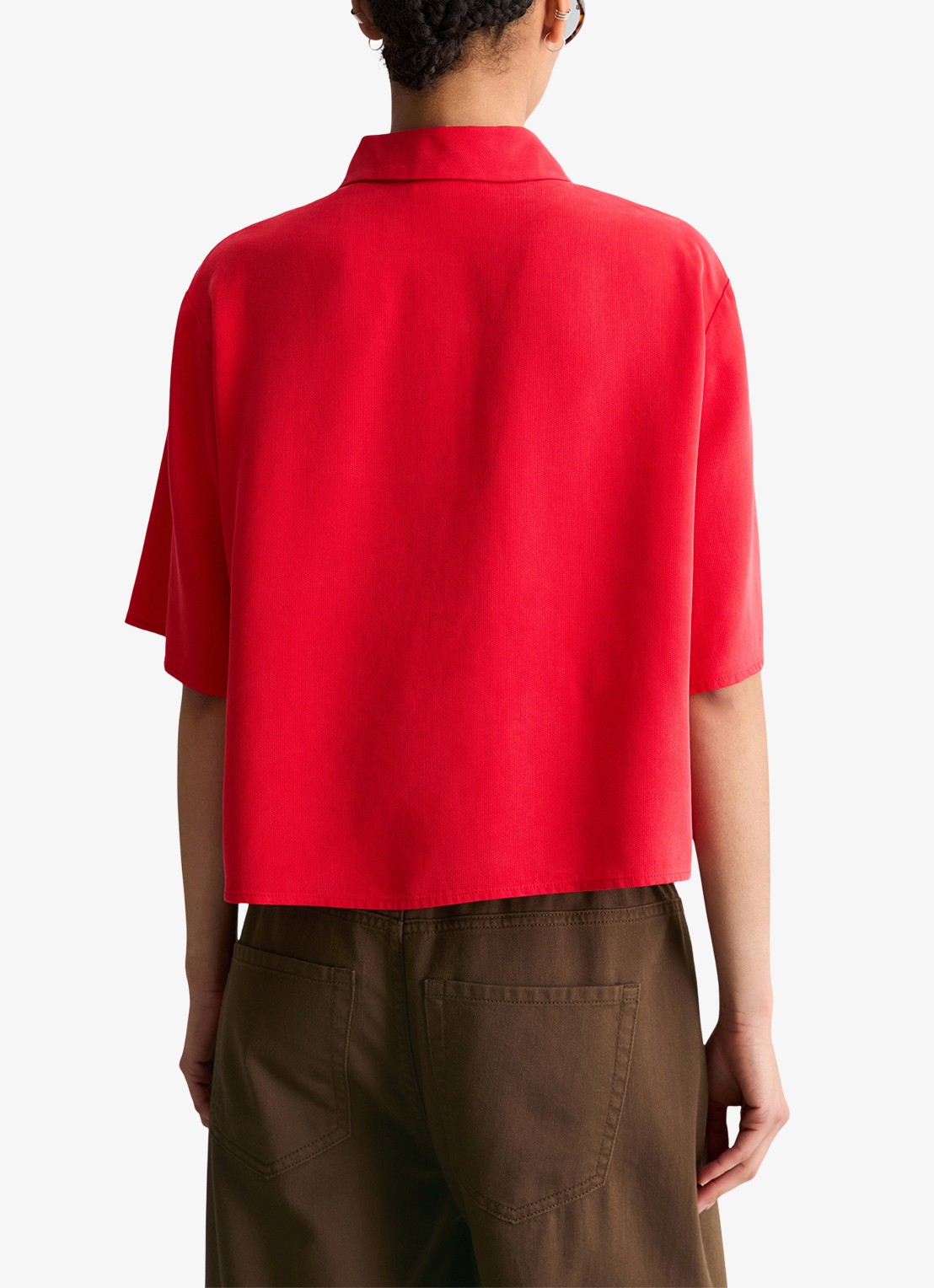Marc O'Polo Denim Blouse van lyocell - achterkant 3 rood