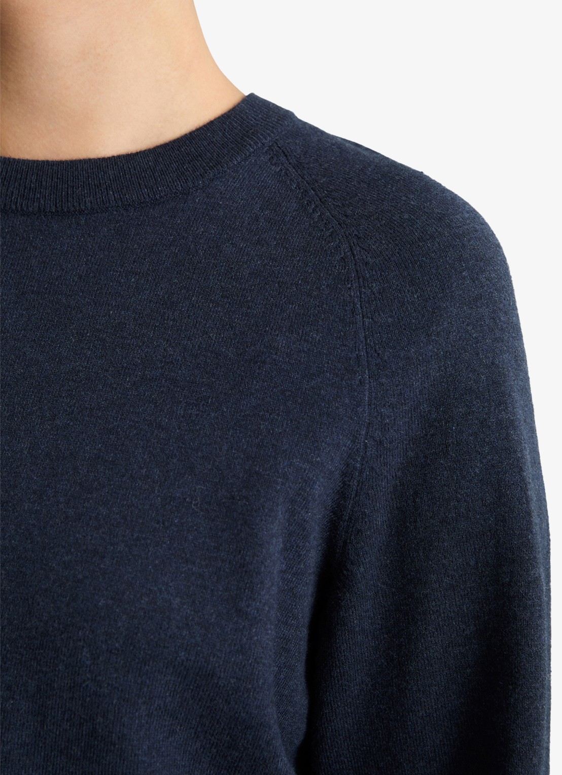 Marc O'Polo Denim Fijngebreide sweater met gemêleerd dessin  - detail 4 donkerblauw