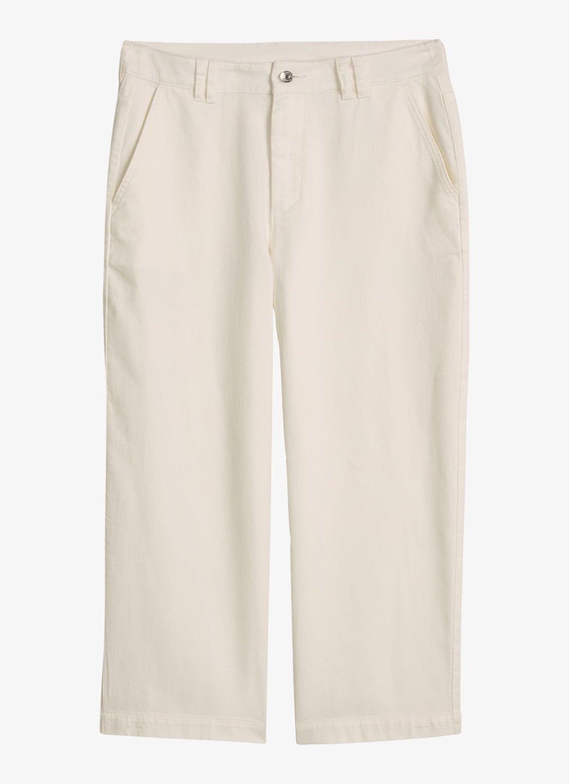 Marc O'Polo Denim High waist wide fit jeans met gekleurde wassing - voorkant 4 creme
