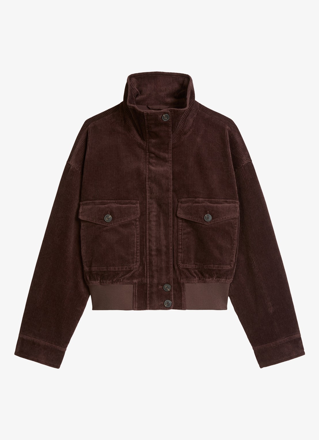 Marc O'Polo Denim Jas van corduroy  - voorkant 4 bruin
