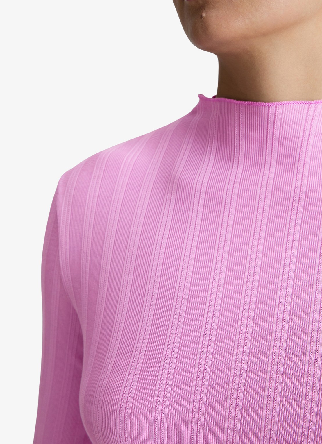 Marc O'Polo Denim Longsleeve met col  - detail 2 lila
