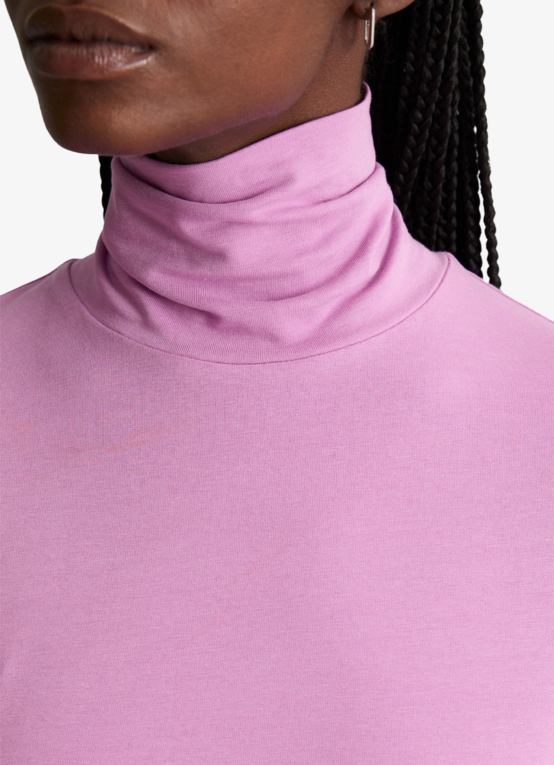 Marc O'Polo Denim Longsleeve met col - detail 2 roze