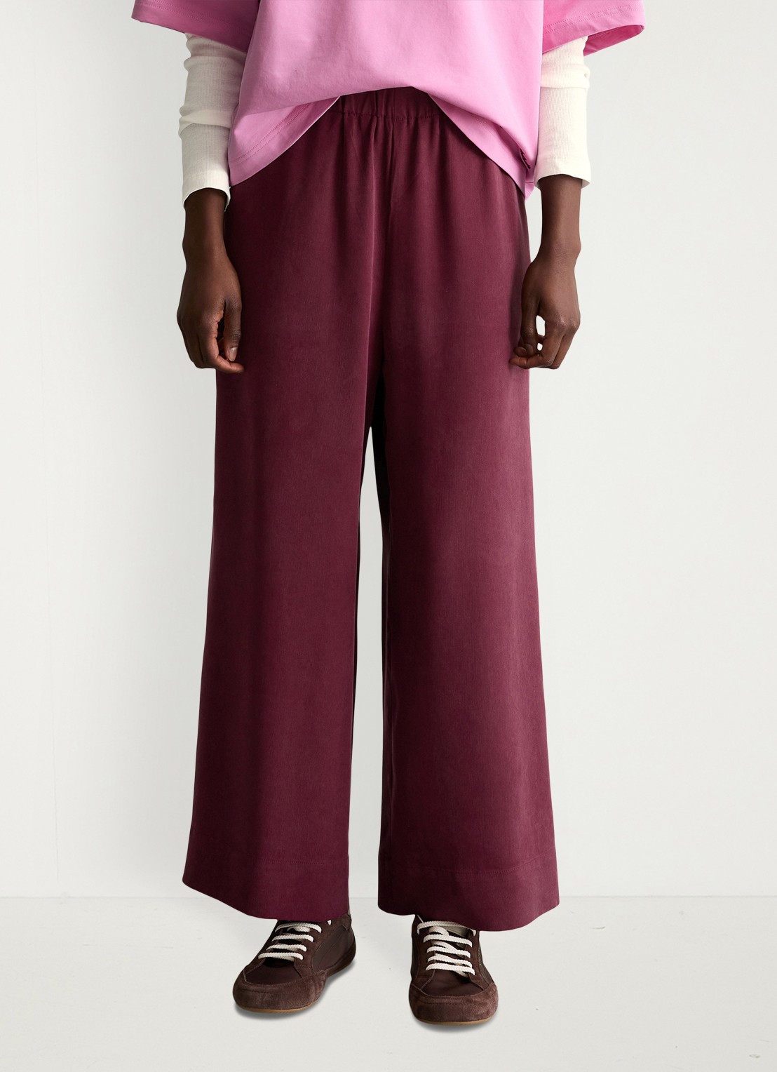 Marc O'Polo Denim Loose fit broek met steekzakken - detail 2 merlot red/6932
