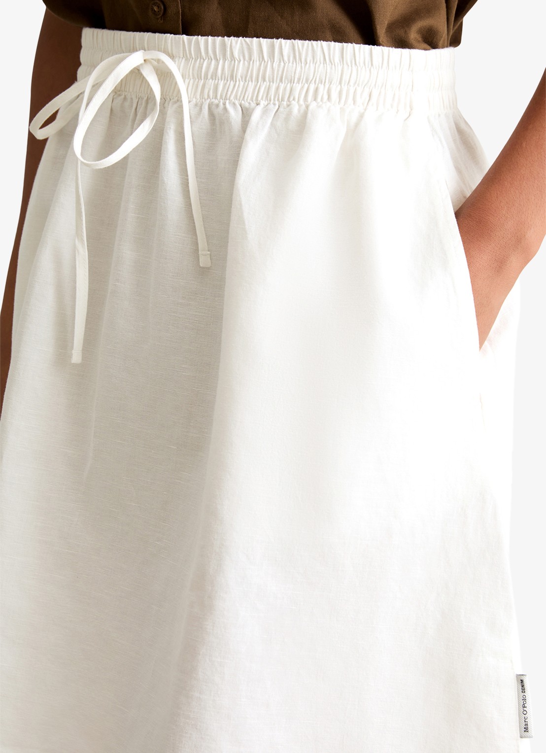Marc O'Polo Denim Minirok met steekzakken - detail 5 silky white-1183 / wit