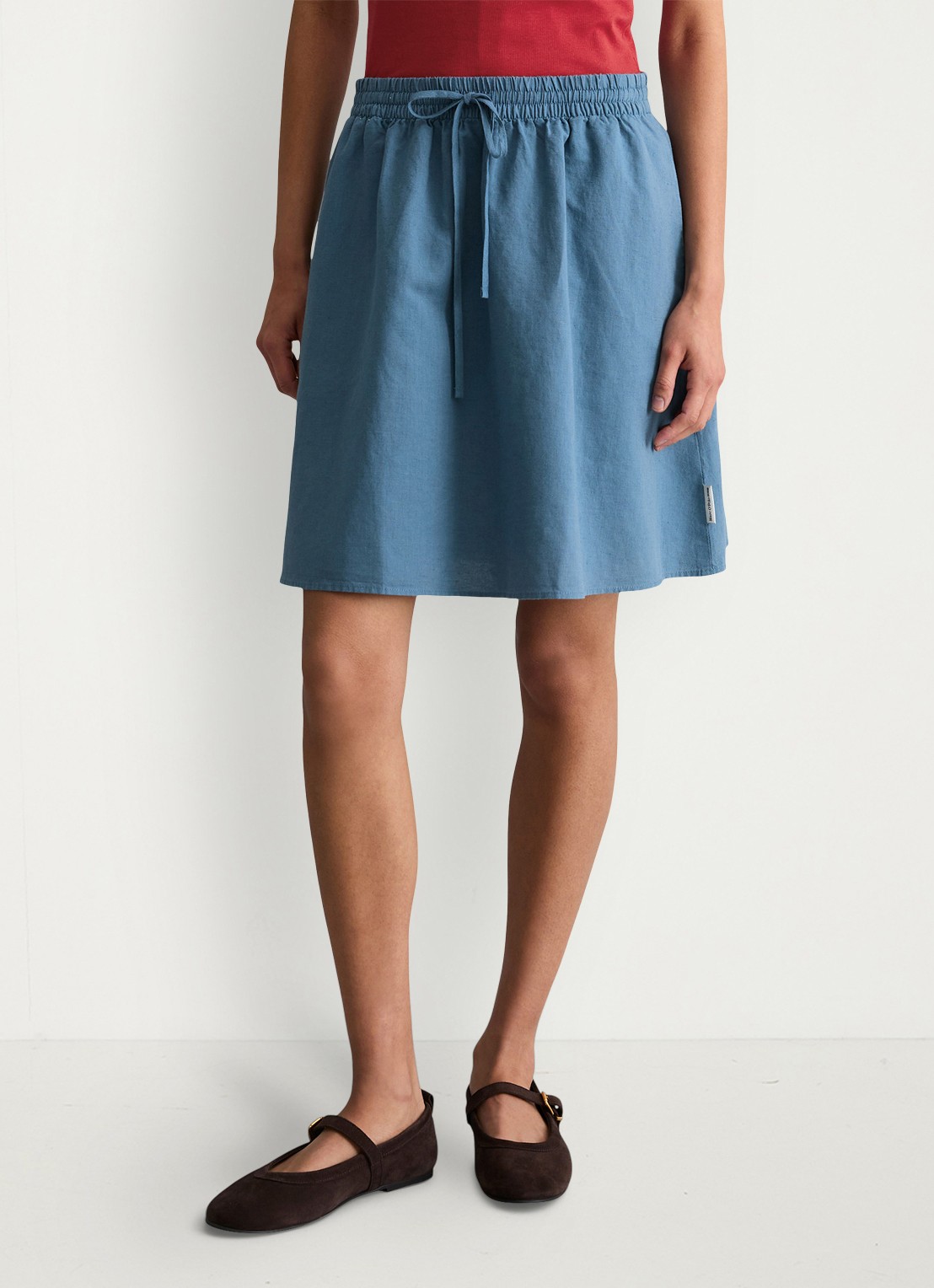 Marc O'Polo Denim Minirok met steekzakken - detail 4 medium blue 4671-4671 / blauw