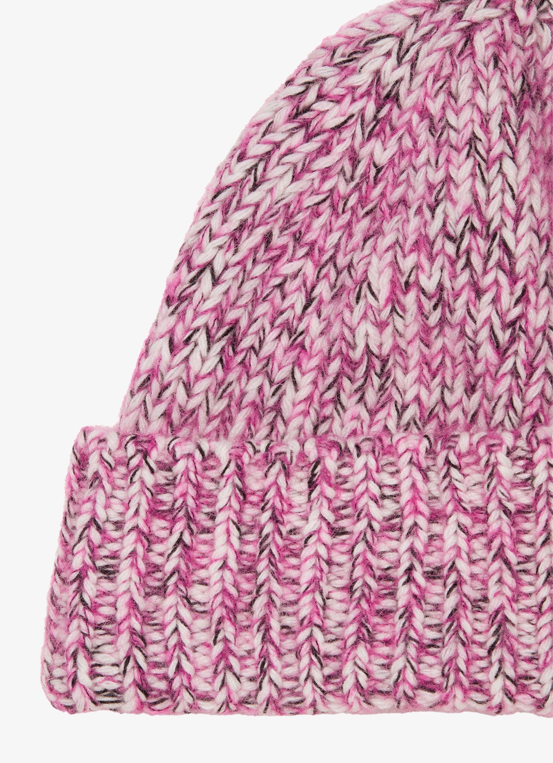 Marc O'Polo Denim Muts in wolblend - detail roze