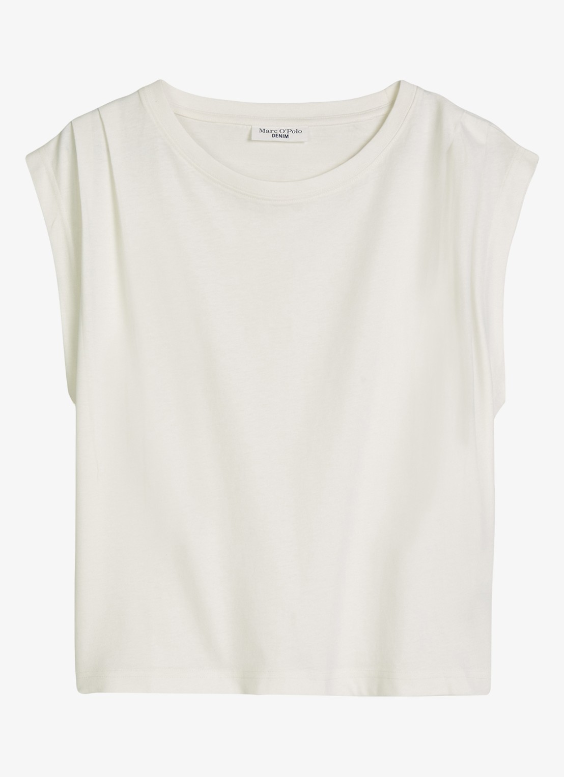 Marc O'Polo Denim Oversized T-shirt met ronde hals - voorkant silky white-1183 / wit