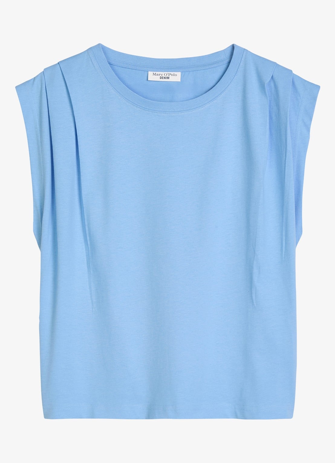 Marc O'Polo Denim Oversized T-shirt met ronde hals - voorkant medium blue 4840-4840 / blauw
