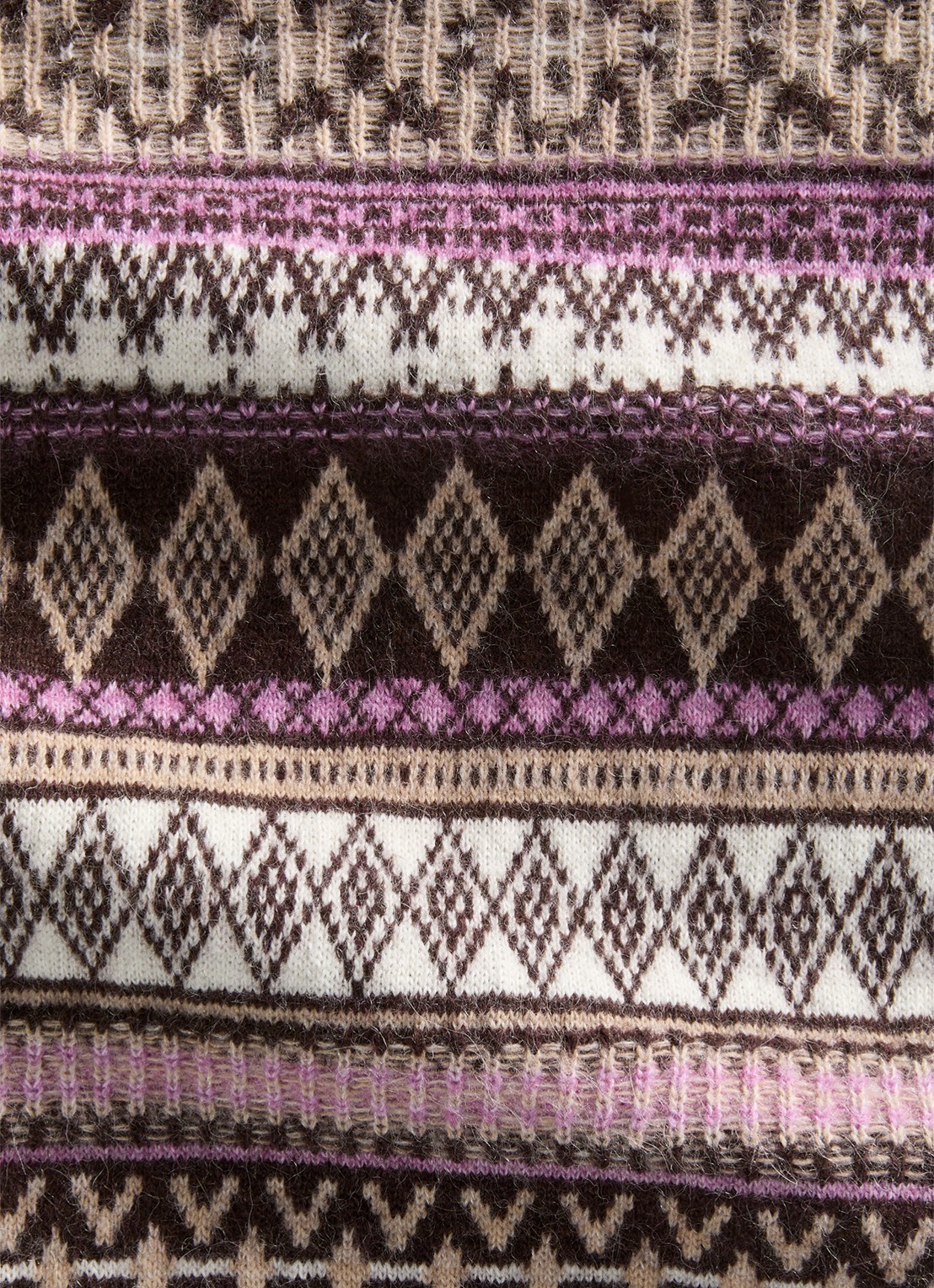 Marc O'Polo Denim Sjaal met grafische print - detail 2 bruin