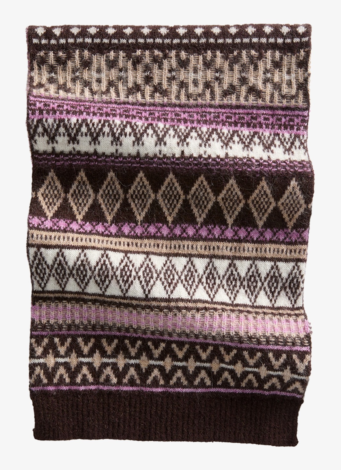 Marc O'Polo Denim Sjaal met grafische print - voorkant 3 bruin