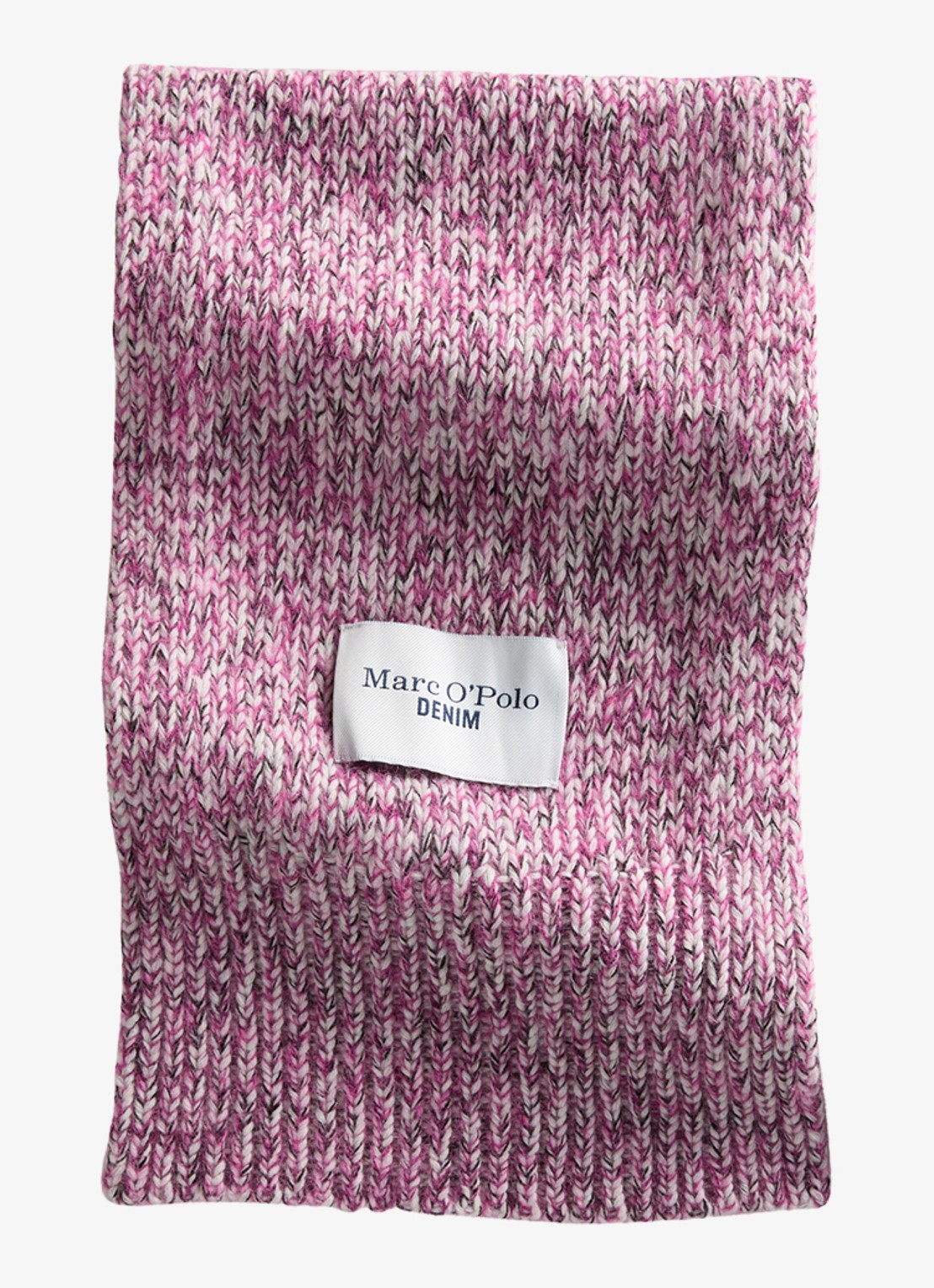 Marc O'Polo Denim Sjaal met logo - voorkant 4 roze