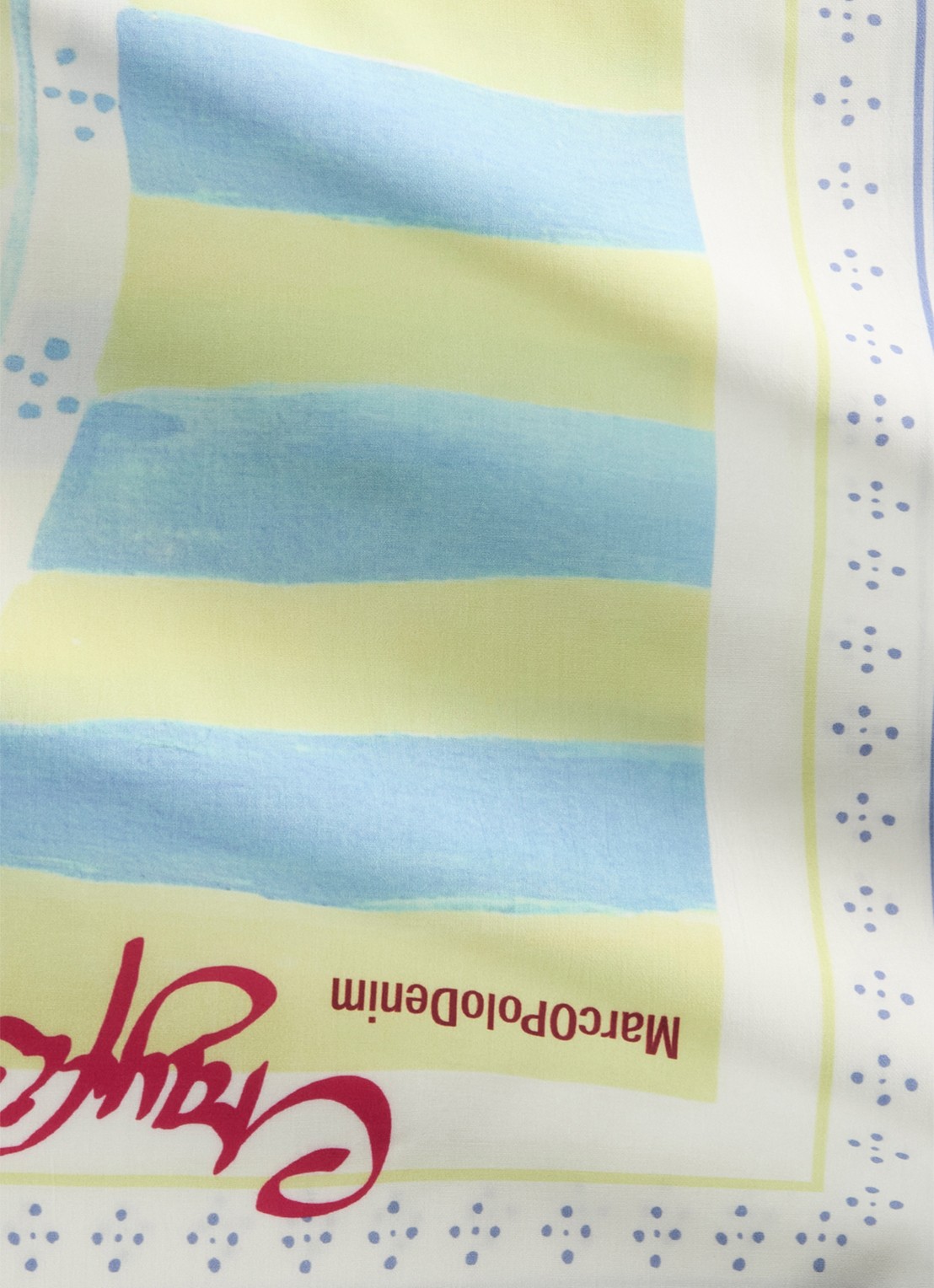 Marc O'Polo Denim Sjaal met print - detail 3 geel