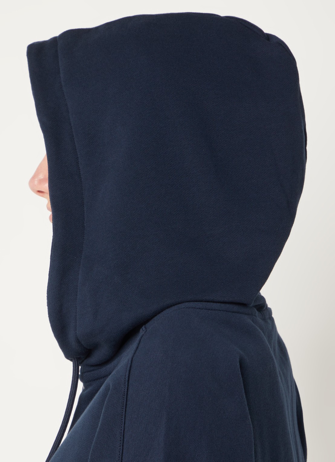 Marc O'Polo Denim Sweatvest met capuchon - detail 5 donkerblauw