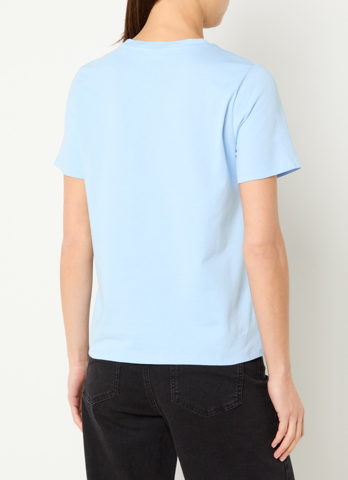 Marc O'Polo Denim T-shirt met logo - achterkant 2 blauw
