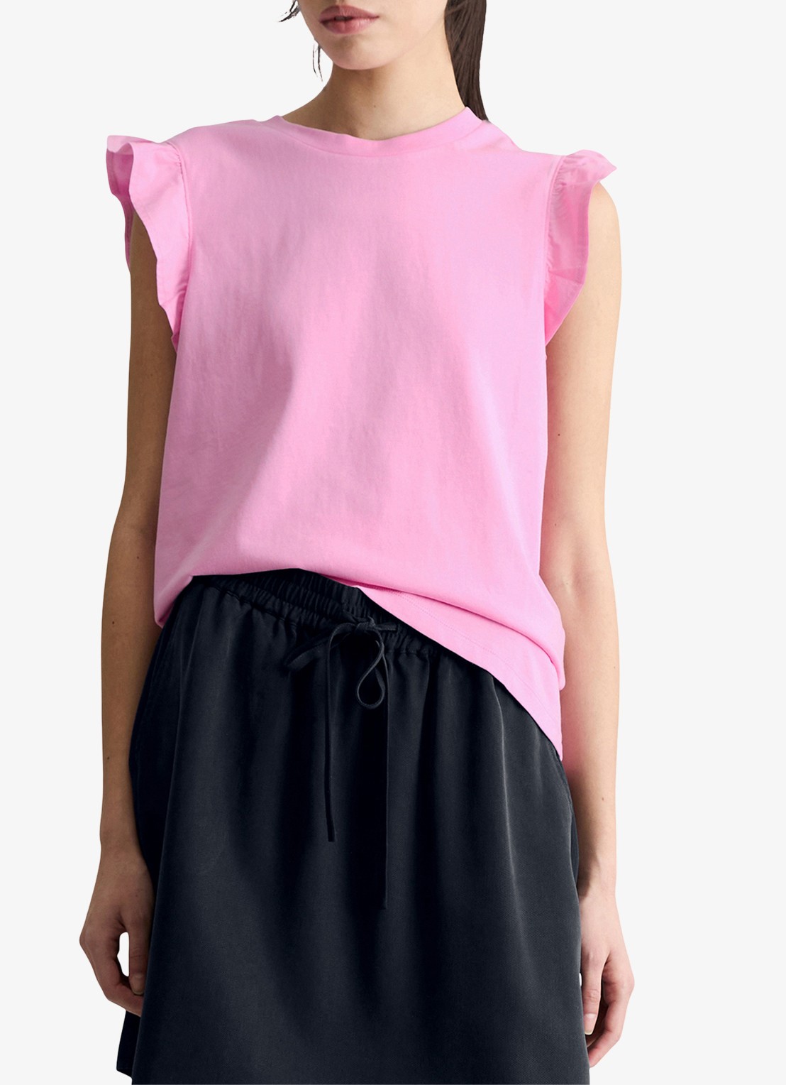Marc O'Polo Denim Top met vlindermouw - detail 3 pale bubblegum/8205