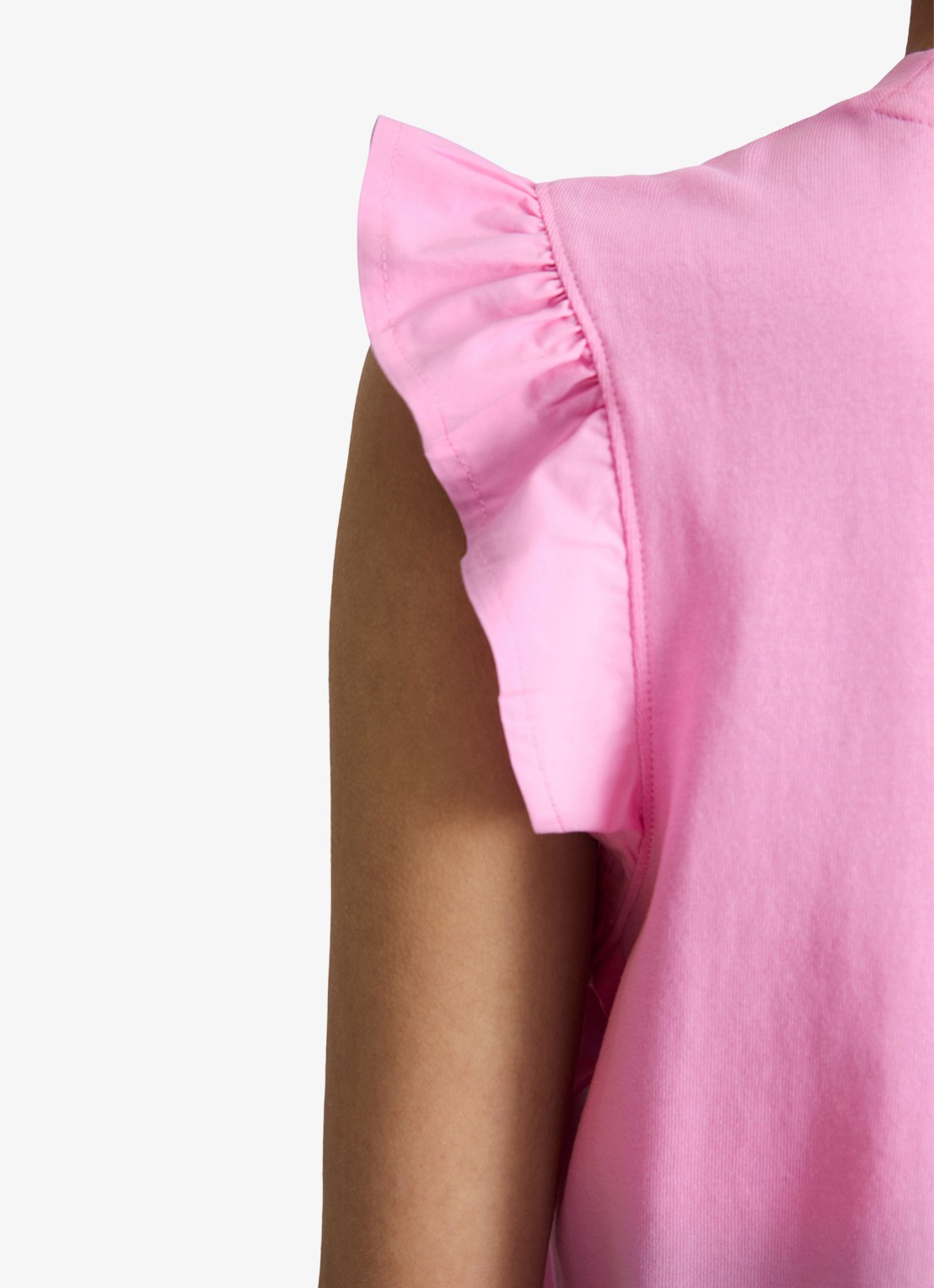 Marc O'Polo Denim Top met vlindermouw - detail 4 pale bubblegum/8205