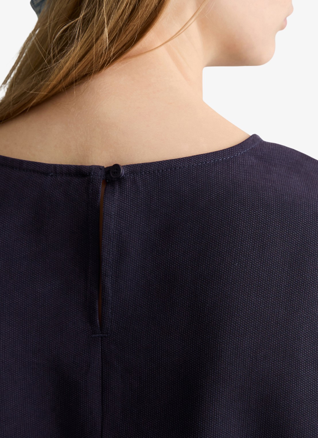 Marc O'Polo Denim Tuniek met ronde hals - detail 2 blue depths/4133