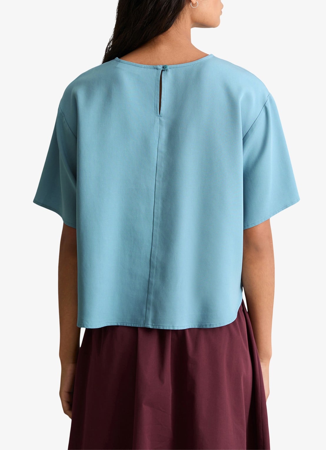 Marc O'Polo Denim Tuniek met ronde hals - achterkant blue dawn/5429