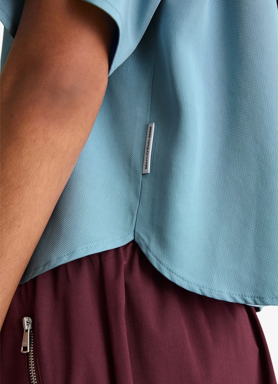 Marc O'Polo Denim Tuniek met ronde hals - detail 5 blue dawn/5429