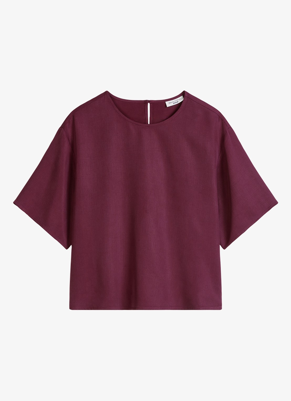 Marc O'Polo Denim Tuniek met ronde hals - voorkant merlot red/6932