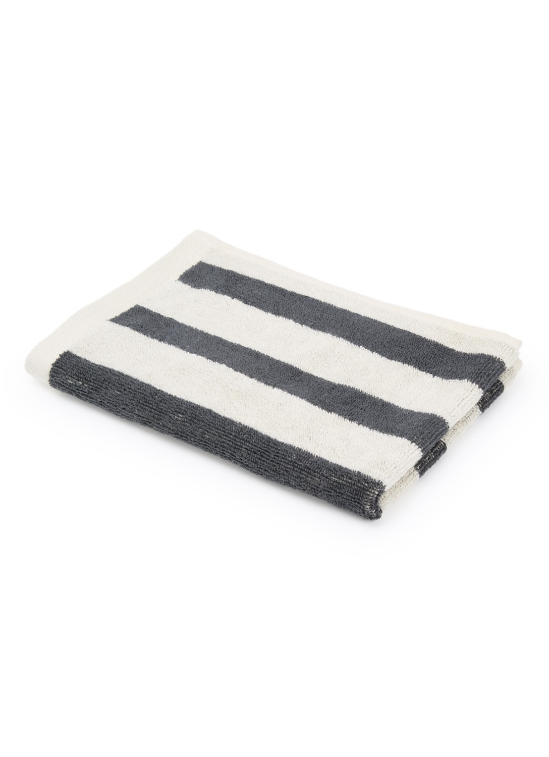 Marc O'Polo Heritage gastendoek 30 x 50 cm - voorkant 2 antraciet