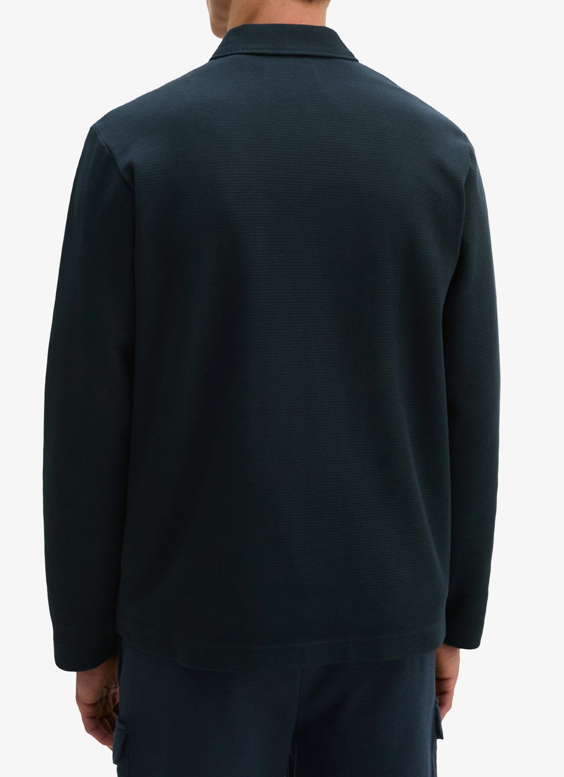 Marc O'Polo Jack met kraag - achterkant 3 donkerblauw