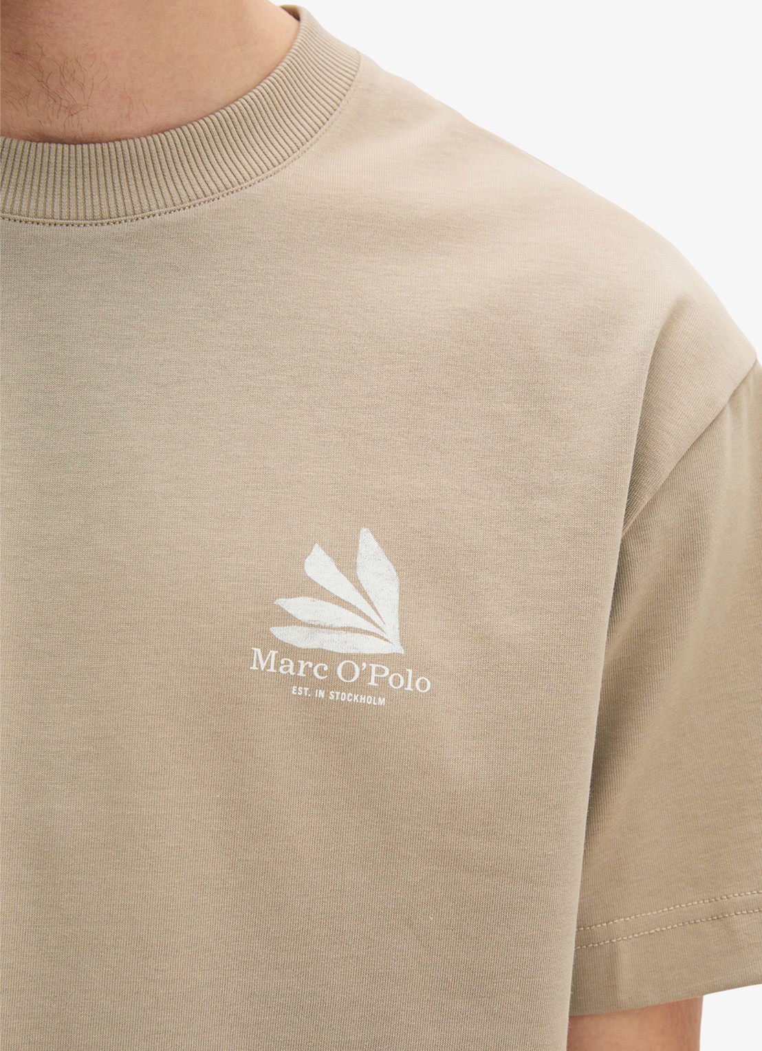 Marc O'Polo Jersey T-shirt met logo- en backprint - detail 5 charleston gray/2124