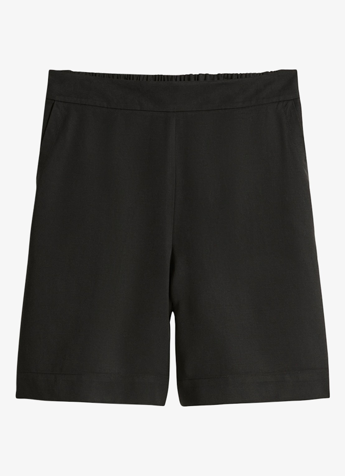 Marc O'Polo Korte broek met steekzakken - voorkant 2 black-0001 / zwart