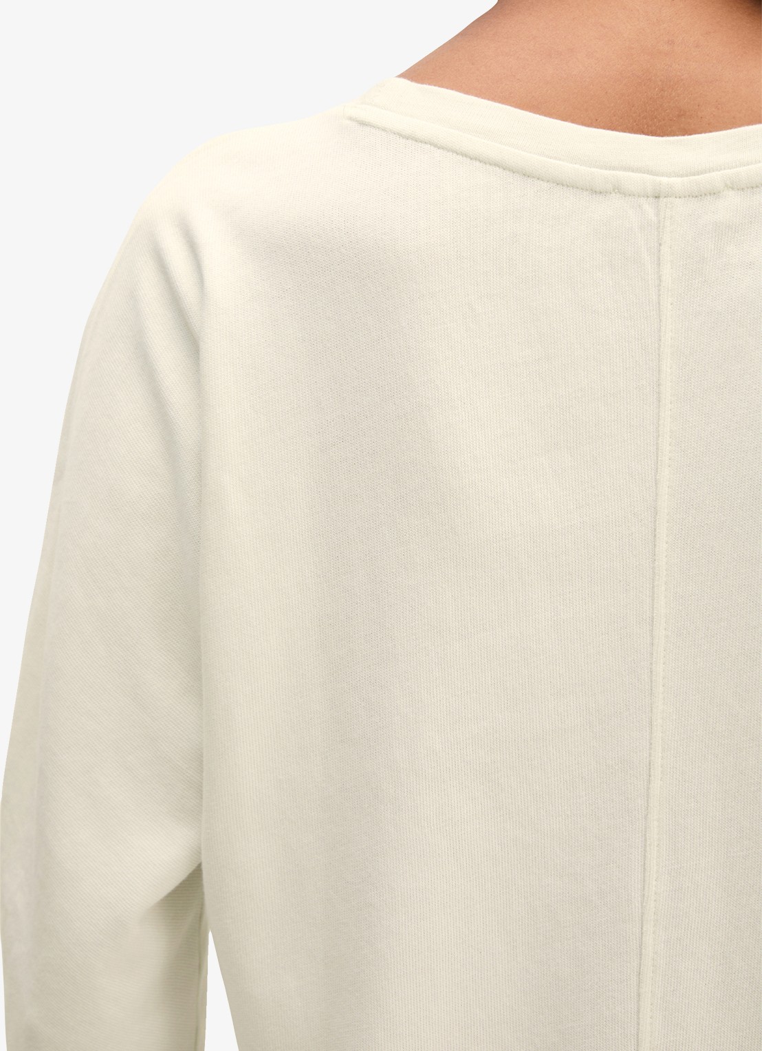 Marc O'Polo Longsleeve met ronde hals - detail 4 grey white/1172