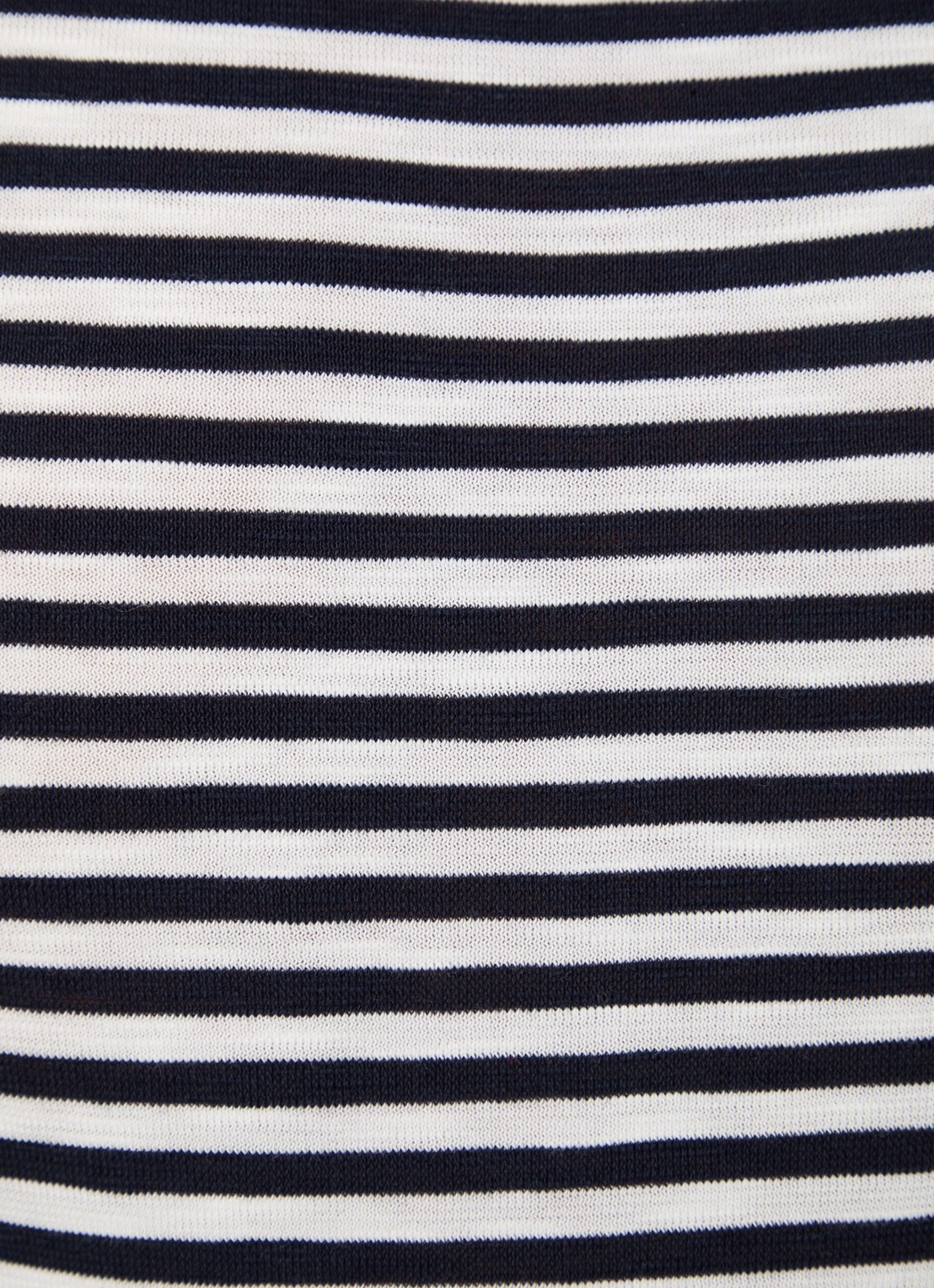 Marc O'Polo Longsleeve met streepprint en boothals - detail 6 donkerblauw