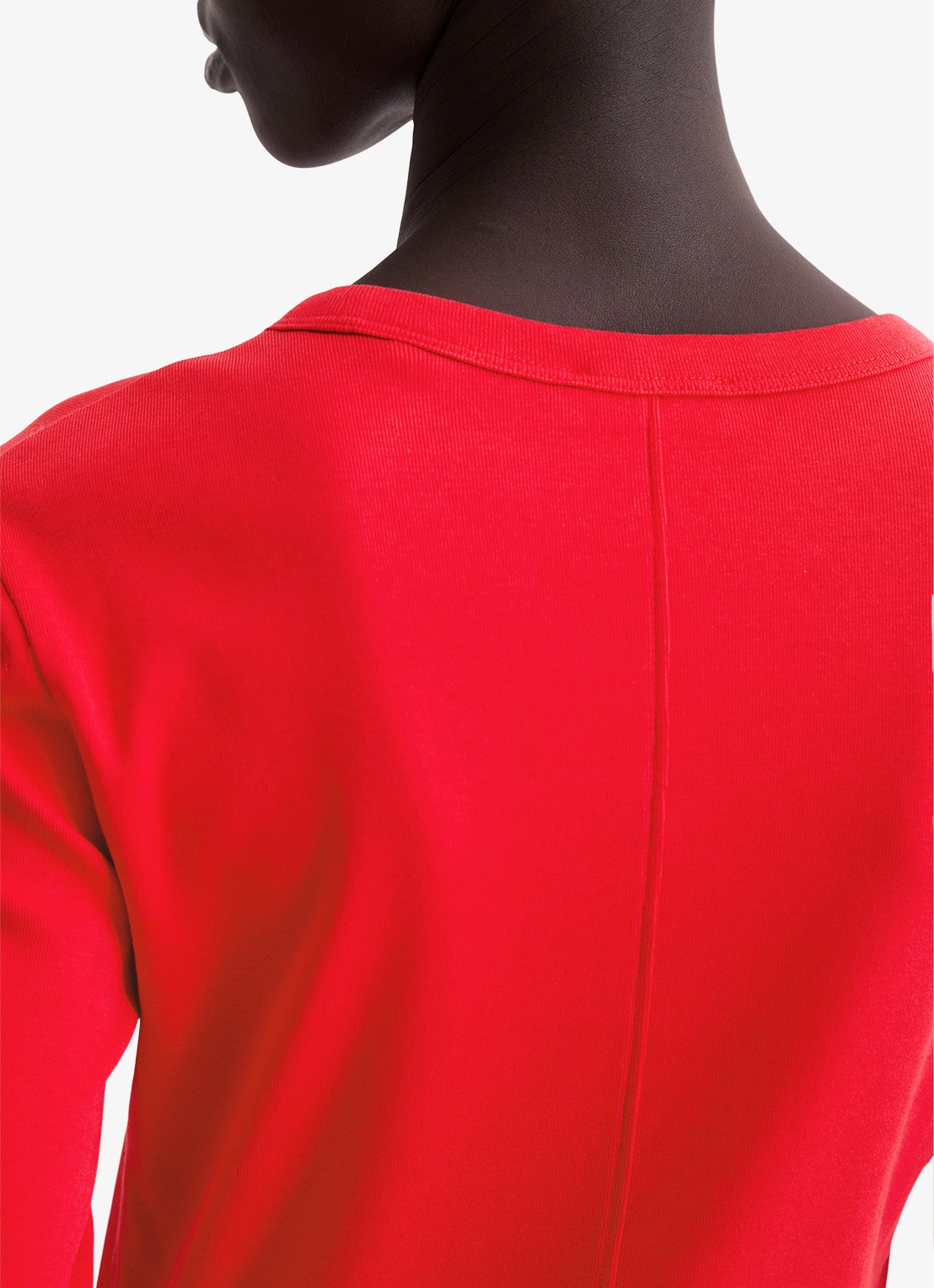 Marc O'Polo Longsleeve van katoen - detail 5 koraalrood