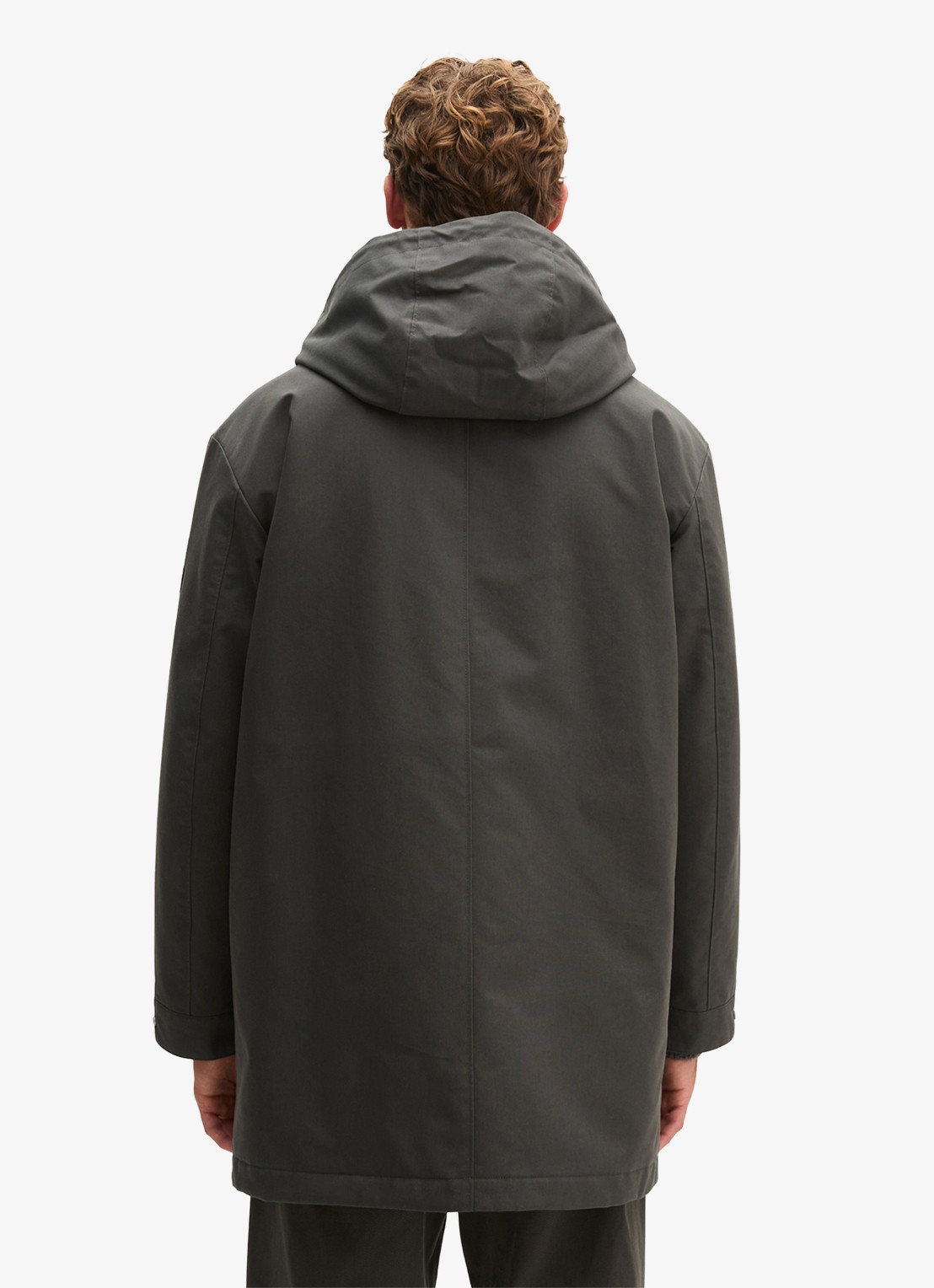 Marc O'Polo Parka met capuchon - achterkant 5 donkergrijs