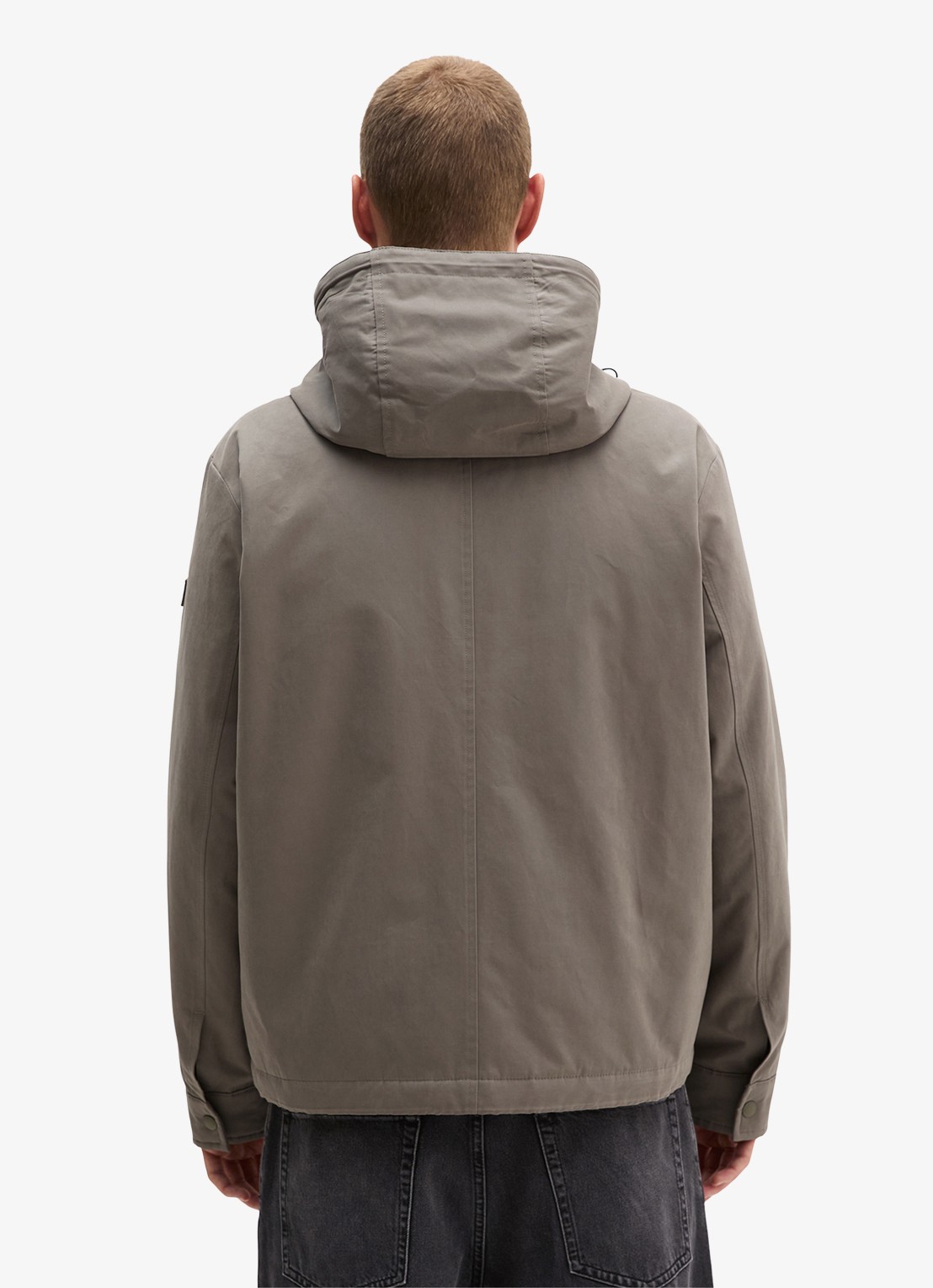 Marc O'Polo Parka met steekzakken - achterkant 3 taupe