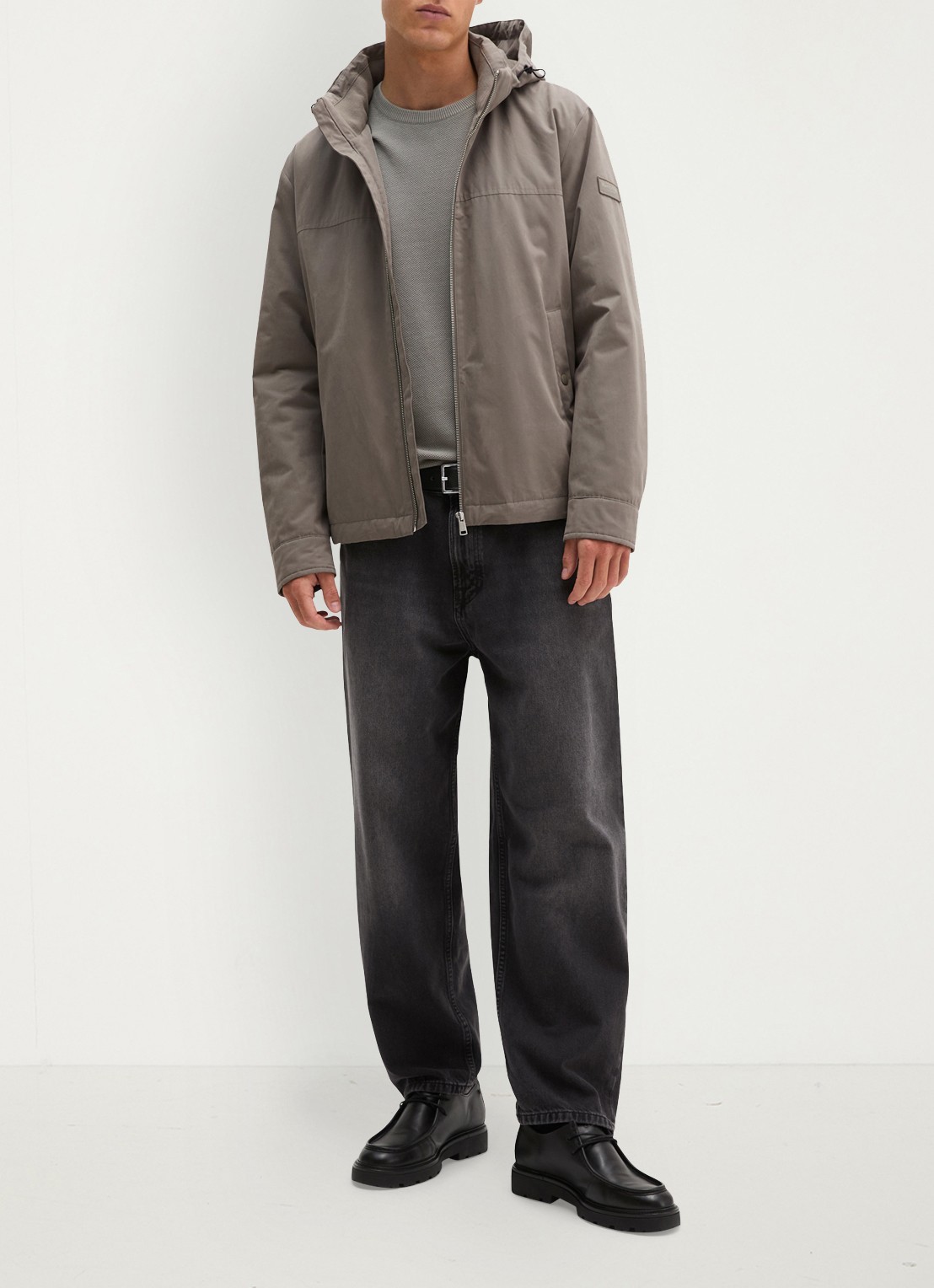 Marc O'Polo Parka met steekzakken - voorkant 5 taupe