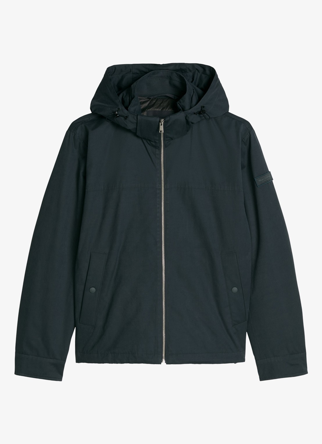 Marc O'Polo Parka met steekzakken - voorkant 4 blauwgrijs
