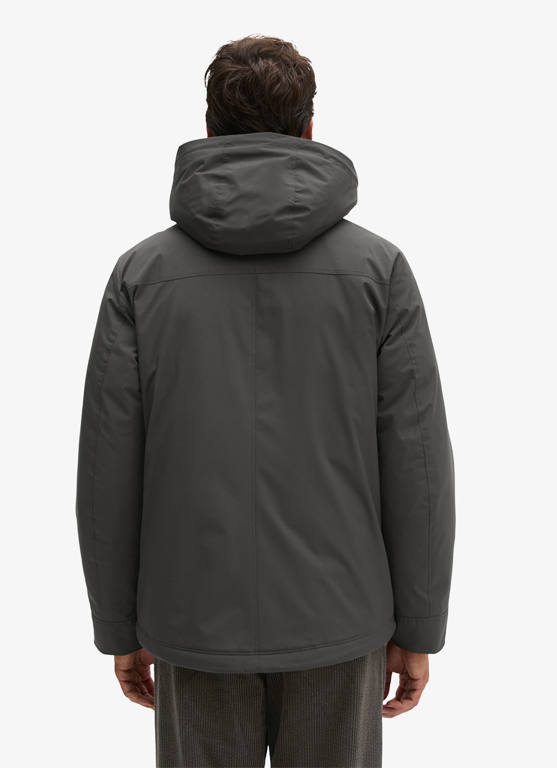 Marc O'Polo Parka met steekzakken - achterkant donkergrijs