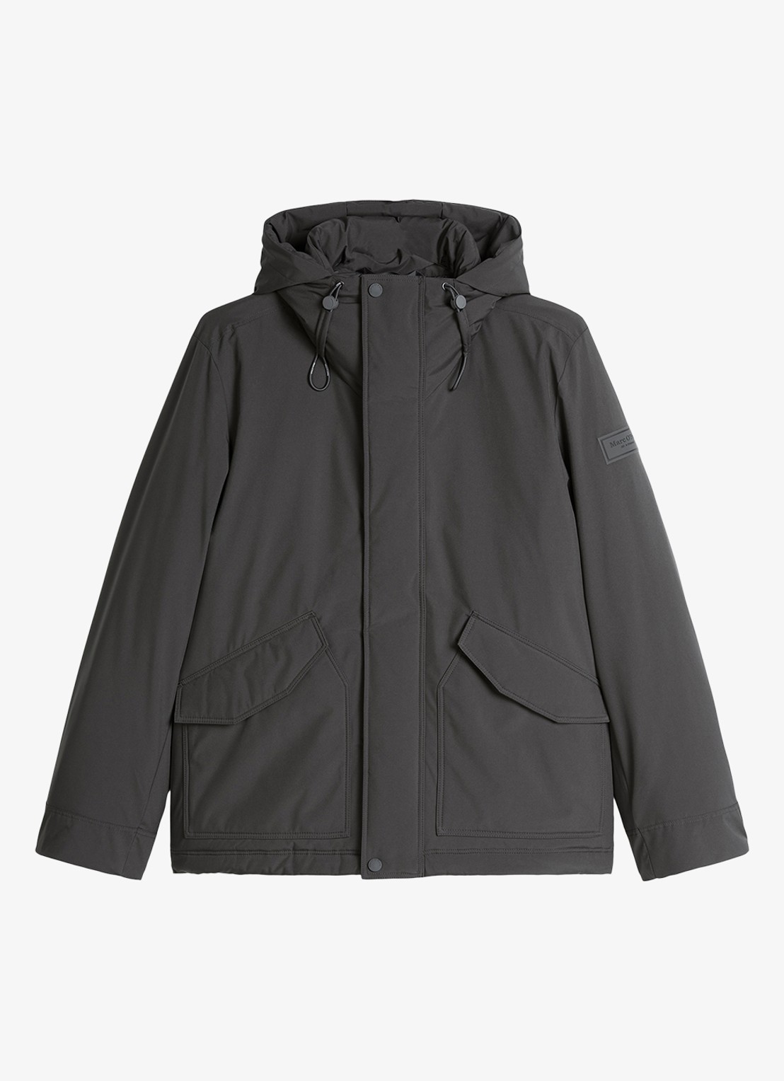 Marc O'Polo Parka met steekzakken - voorkant 2 donkergrijs