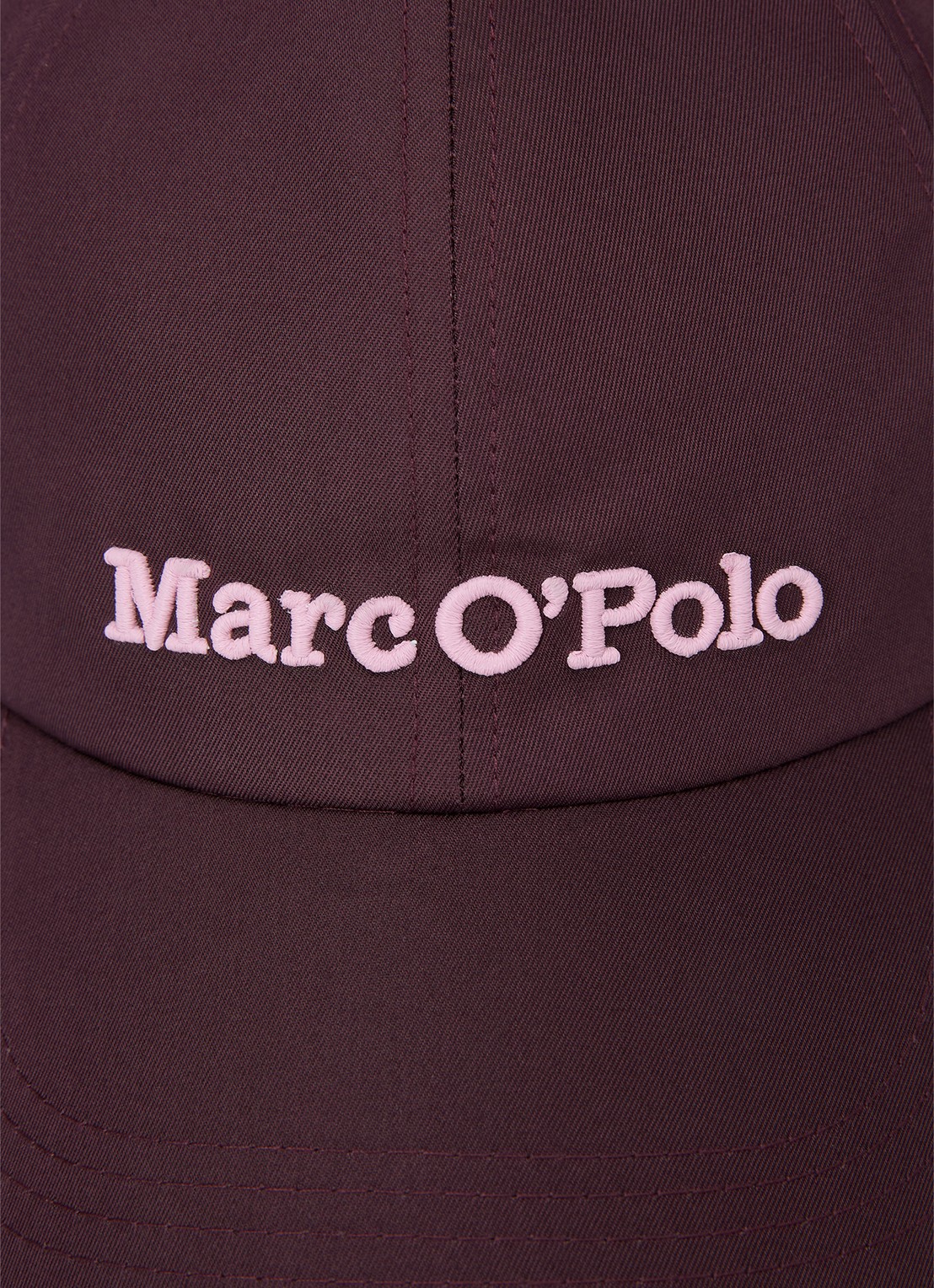 Marc O'Polo Pet met logo - detail 4 kersenrood