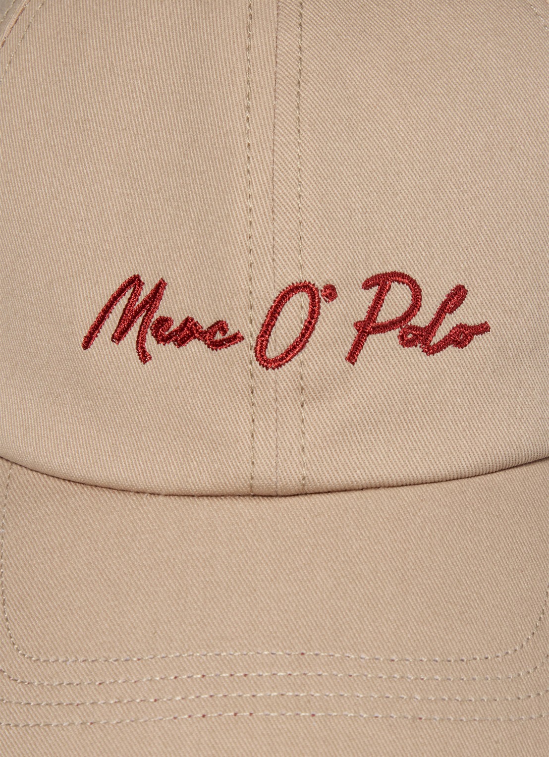 Marc O'Polo Pet met logoborduring - detail sandpaper-2326 / beige
